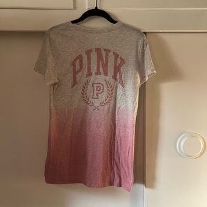 PINK short sleeve gradient tee size SMALL